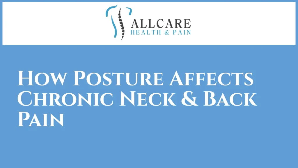 How Posture Affects Chronic Neck & Back Pain